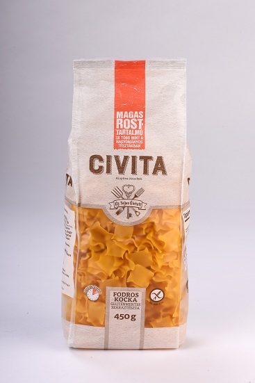 CIVITA Kukoricatészta Fodros kocka 450g